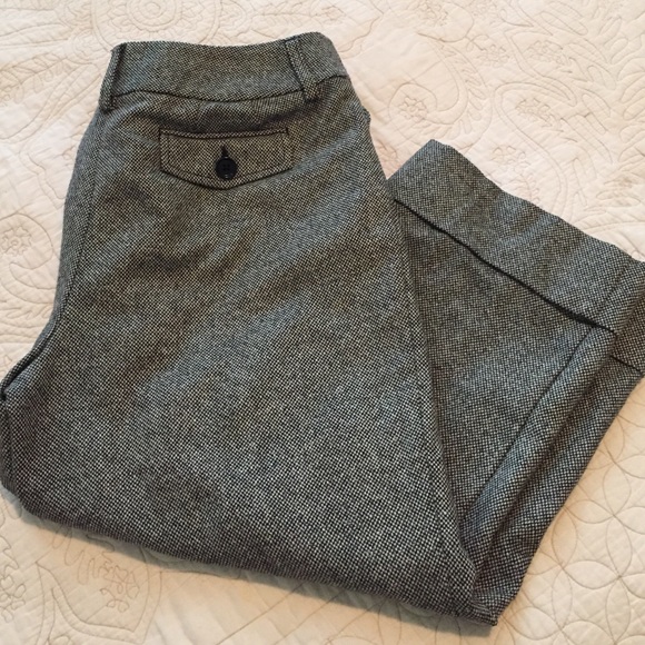 Tweed cropped pants