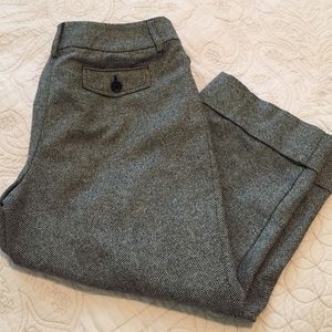 Tweed cropped pants