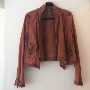 Free People drape front jacket