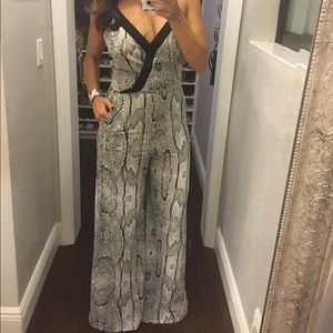 Lucy Paris Snake Print Jumpsuit
