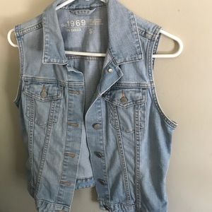 Denim vest by Gap
