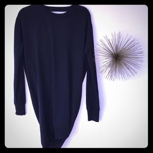 Alexander Wang Asymmetric Black Wool Sweater M