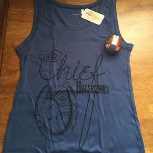 NWT Super Chief Horseshoe Ribbed Tank