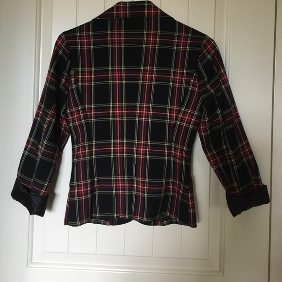 Retro plaid blazer - Picture 3 of 4
