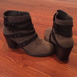Brown booties size 11