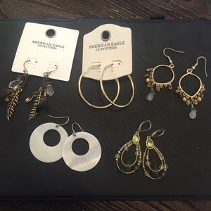 Lot of (5) American Eagle Earrings