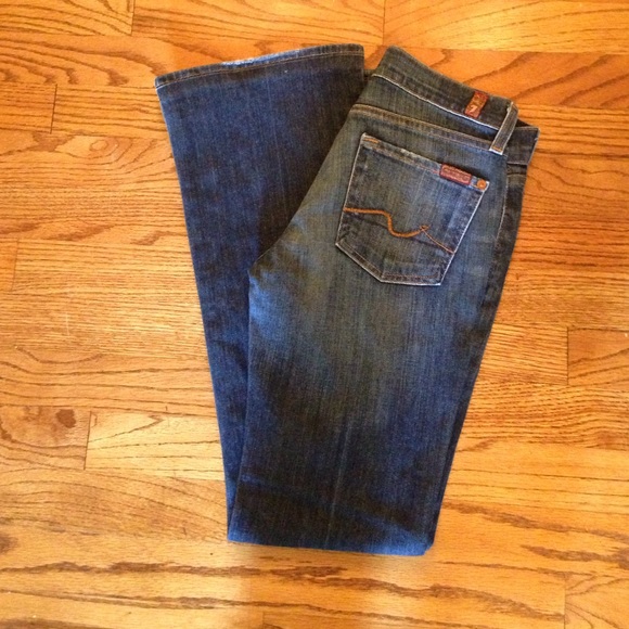 7 for all mankind bootcut jeans, size 24