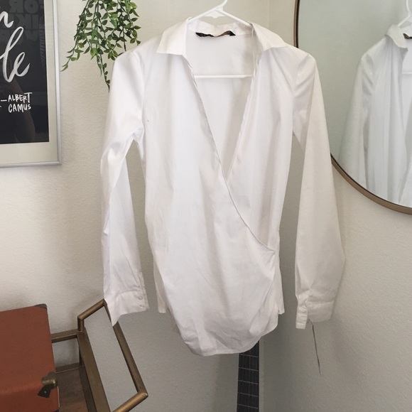 Zara white blouse