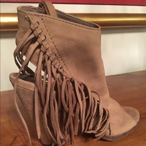 Dolce Vita fringe booties hardly worn!