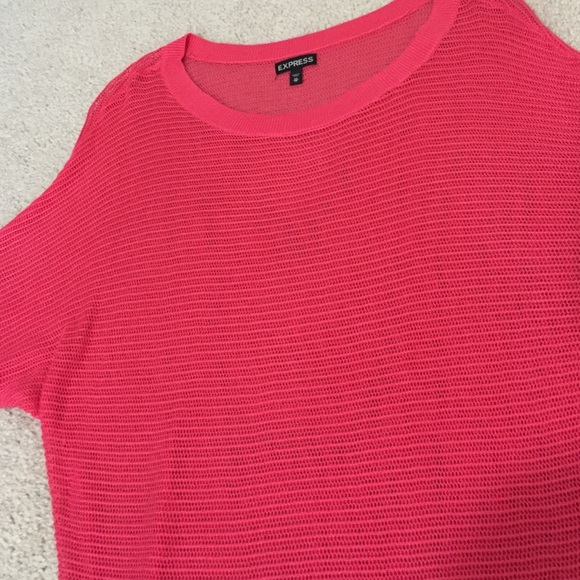 Express mesh Dolman sweater Coral XS - Picture 4 of 4