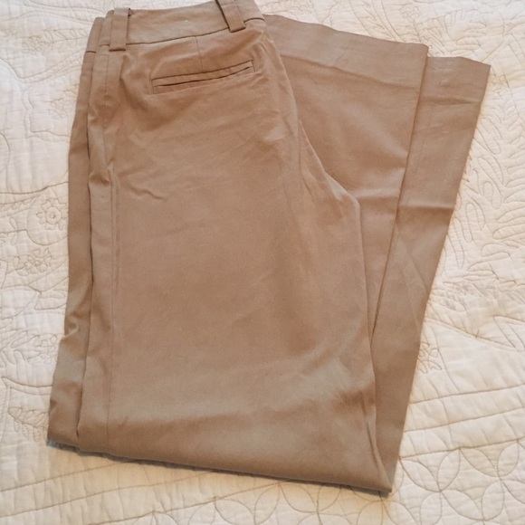 Beige work pants.