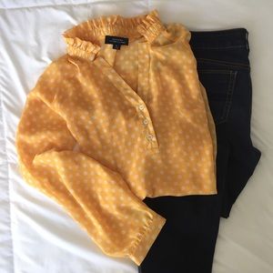 Yellow Polka Dot Blouse