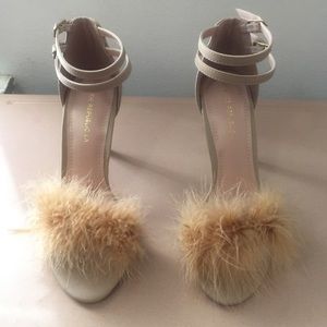 Nude Fur Pumps