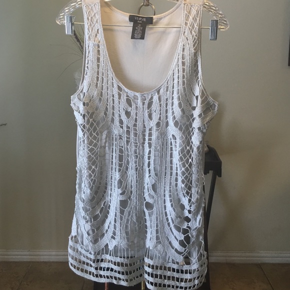 Silver and gray tank top. - Picture 1 of 3