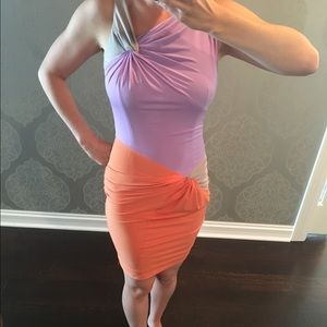 Rolando body-con stretch dress