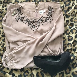 ASOS Long Sleeved Peplum Dress