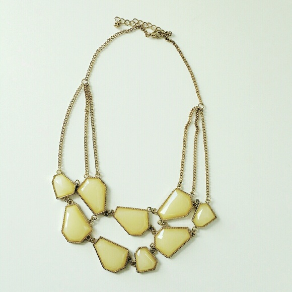 Modern Geometric-cut Necklace - Picture 2 of 2