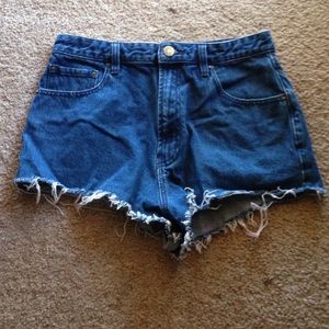 UO denim shorts