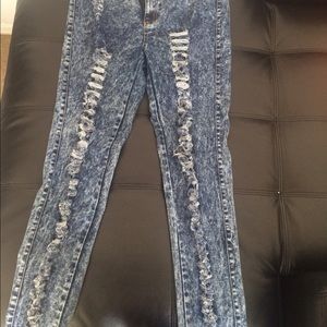 Womens distressed jeans