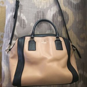 Kate Spade tan/black crossbody