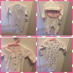 Newborn girl sleeper lot