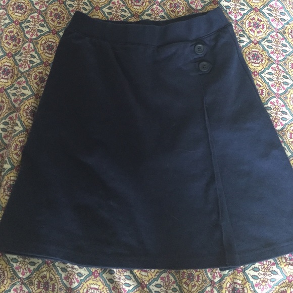 Youth large navy school uniform skirt