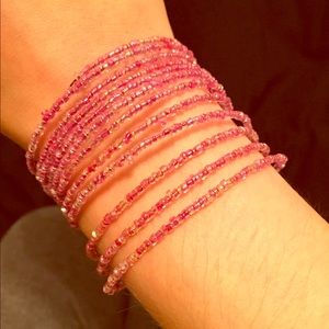 Purple/pink wrap around bracelet