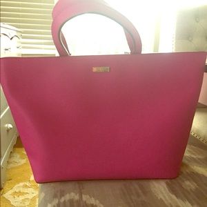 Kate Spade hot pink Newberry Lane Tote Bag
