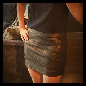 Metallic Mini Skirt
