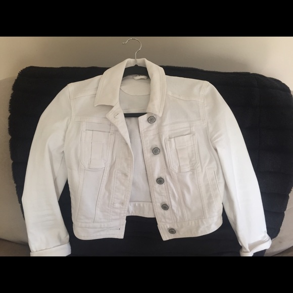 ❗️Final reduction❗️XS Cropped White DenimJacket