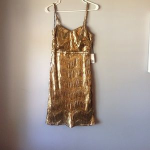 Gold dress