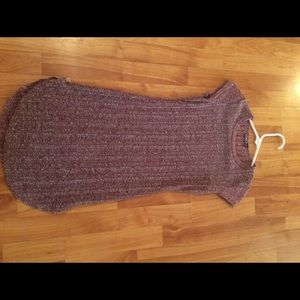 Maroon sweater dress