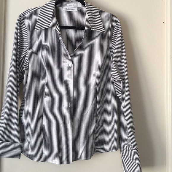 Calvin Klein striped button down shirt
