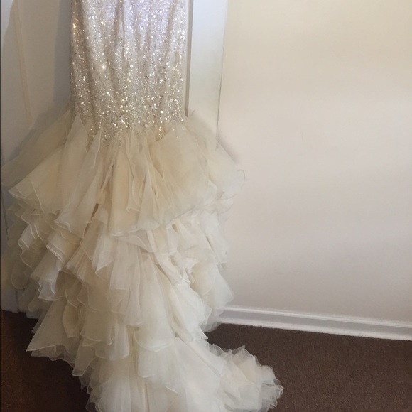 Ivory light gold/silver by Ella Rosa style 1687 - Picture 3 of 4