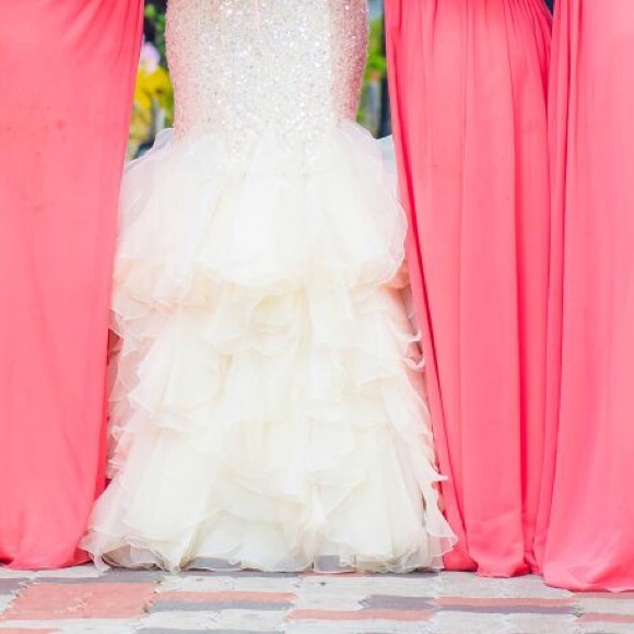 Ivory light gold/silver by Ella Rosa style 1687 - Picture 4 of 4