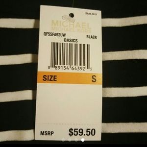 NWT Michael Kors shirt with zipper detail