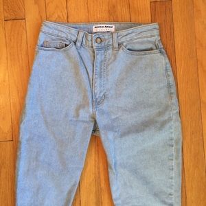 American Apparel Light Wash Pencil Jean