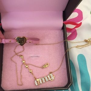 Juicy Couture necklace and bracelet 💓