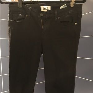 PAIGE Skyline ankle peg - black skinny cropped