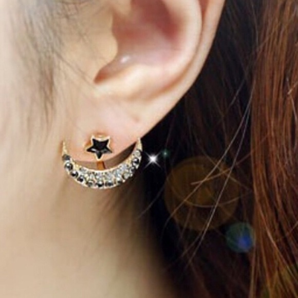 Jewelry - Moon-Star Stud Earring