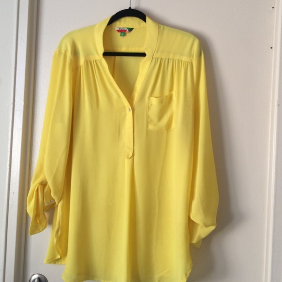 Yellow Pam breezy ModCloth tunic