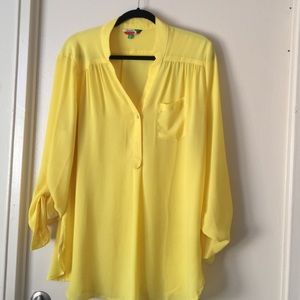 Yellow Pam breezy ModCloth tunic