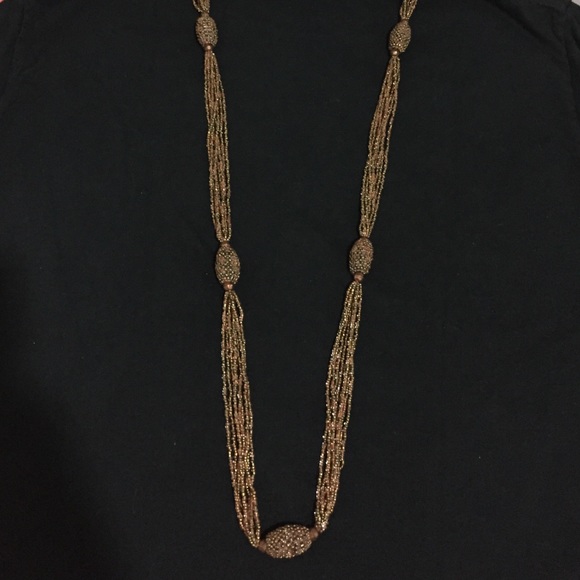 🤎 Seed Bead Necklace 23"