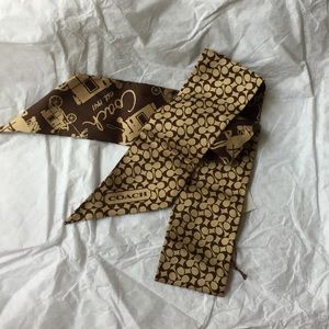 Authentic Coach 100% Silk bag ribbon/tie!!