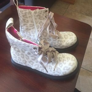 Little girls combat boots