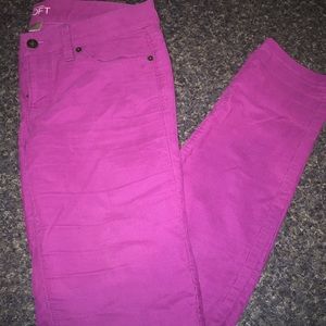 Pink corduroy jeans