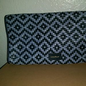 Cole Haan leather weave clutch