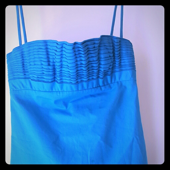 DSQUARED blue sleeveless top with straps