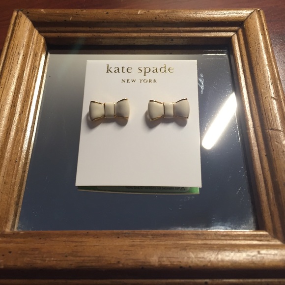 Kate Spade Cream Bow Earrings
