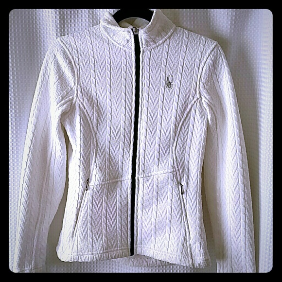 Women's white spyder sweater